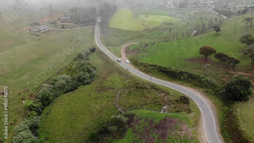 Wallpaper Mural Aerial view of a road and clouds in Sri Lanka highland Torontodigital.ca