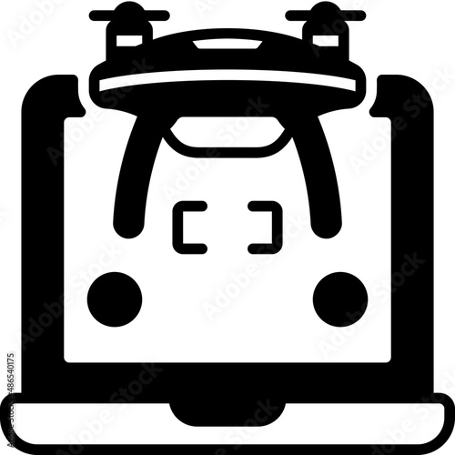 laptop glyph icon