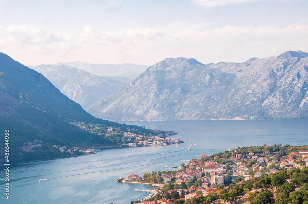 Prcanj and Dobrota view from mountains (Kotor, Montenegro 2018)