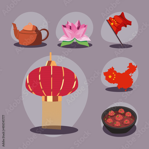 six chinese items