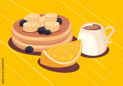 pancakes breakfast card