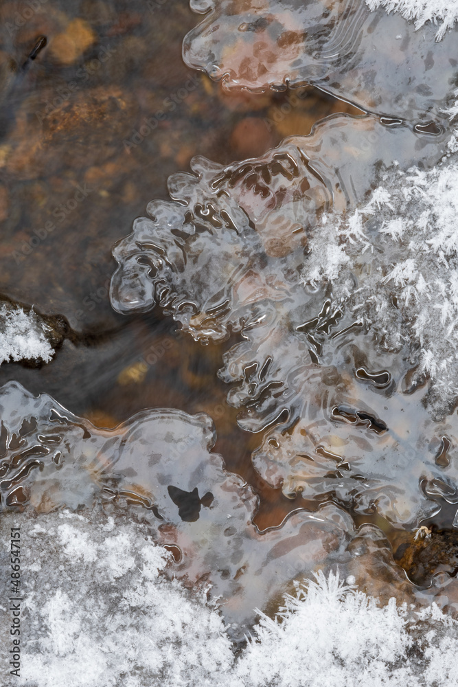 stream in winter stream in winter