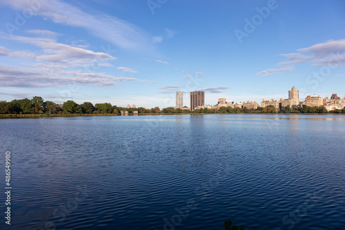 Central Park Reservoir and the Upper East Side Skyline in New York City © James