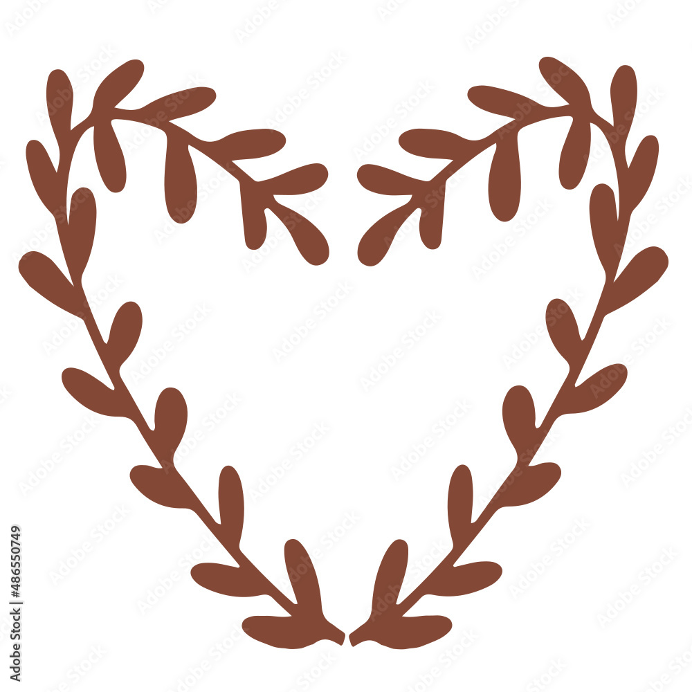 Naklejka premium Cute boho hearts kids baby illustration vector
