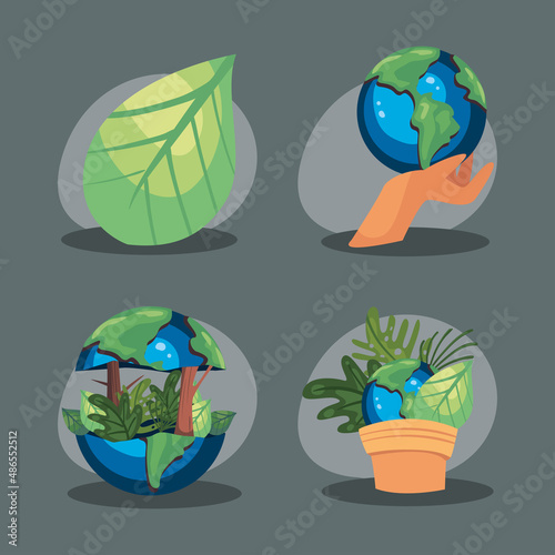 four save the planet items