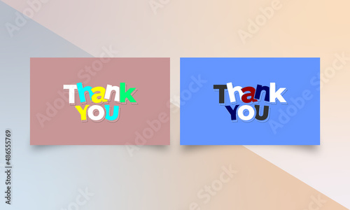 Thank You typography Design