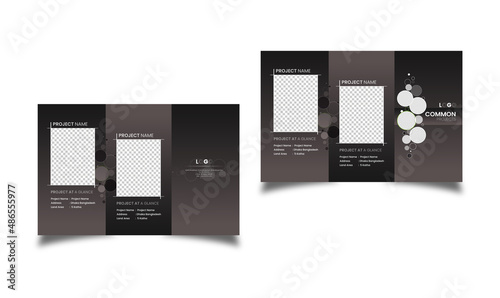 Creative corporate business Tri-fold Brochure Template vector Design for real estate, business promotions