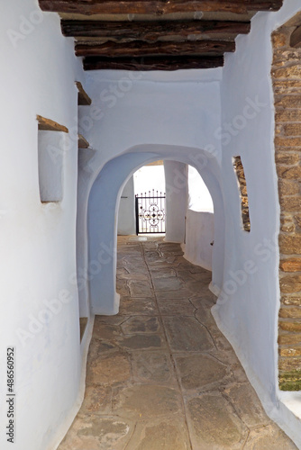 Located in the Cyclades, on the island of Tinos, in the heart of the Aegean Sea, the monastery of Kechrovouni is a huge religious complex built in the 10th century near the village of Arnados photo