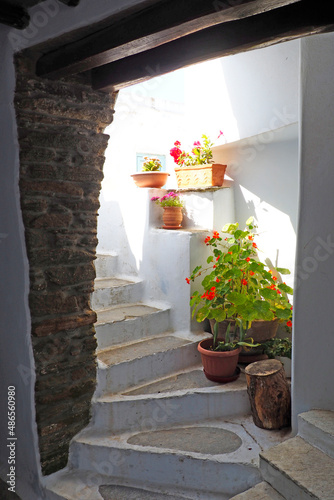 Located in the Cyclades, on the island of Tinos, in the heart of the Aegean Sea, the monastery of Kechrovouni is a huge religious complex built in the 10th century near the village of Arnados photo