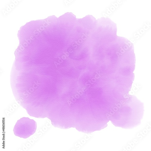 Abstract watercolor spot on a white background