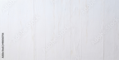 White panoramic wooden background with spots and scratches