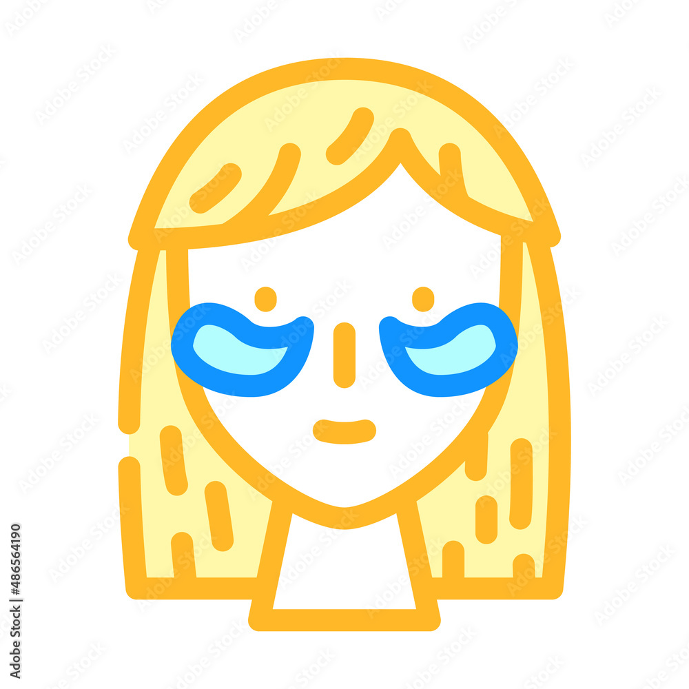 Obraz premium patches accessory color icon vector. patches accessory sign. isolated symbol illustration