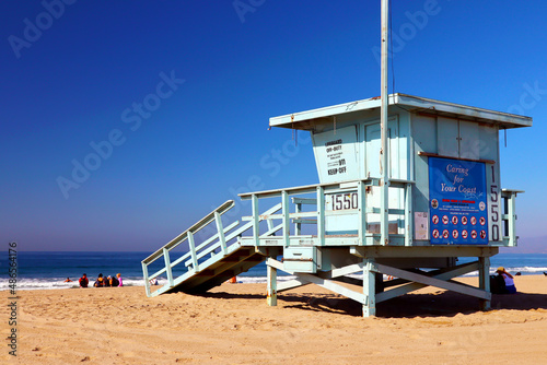 Santa Monica (Los Angeles) California: Santa Monica Beach Lifeguard Tower