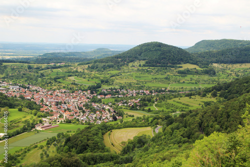 Rural panorama in Stuttgart region. Germany 