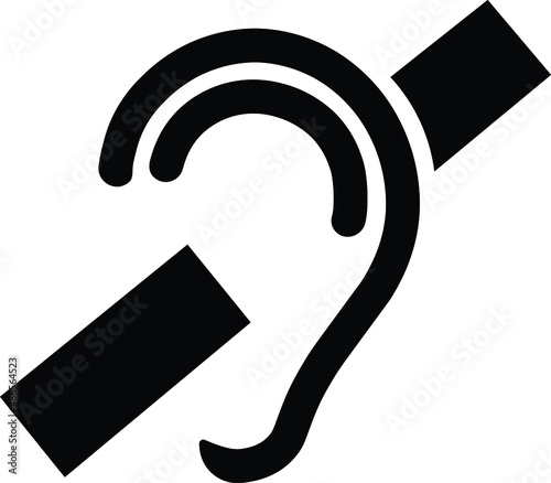 Hearing loss symbol.