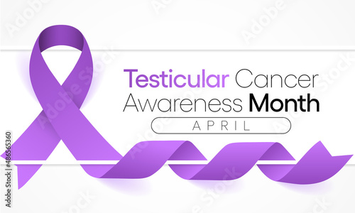 Testicular cancer awareness month is observed every year in April, is a disease that occurs when cancerous (malignant) cells develop in the tissues of a testicle. Vector illustration