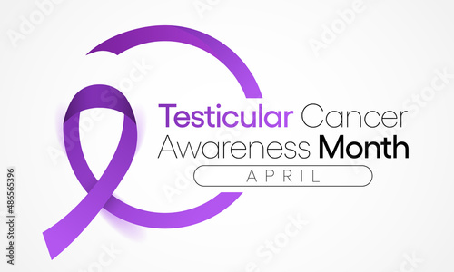 Testicular cancer awareness month is observed every year in April, is a disease that occurs when cancerous (malignant) cells develop in the tissues of a testicle. Vector illustration