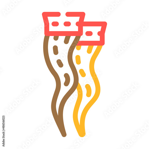 extension hair color icon vector. extension hair sign. isolated symbol illustration