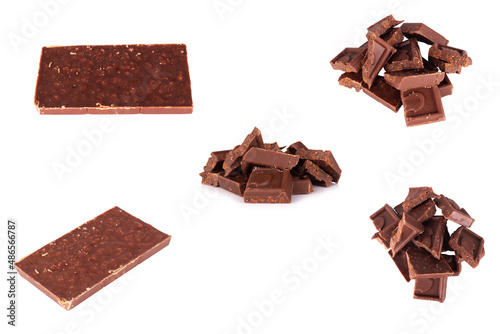 chocolate isolated on white background