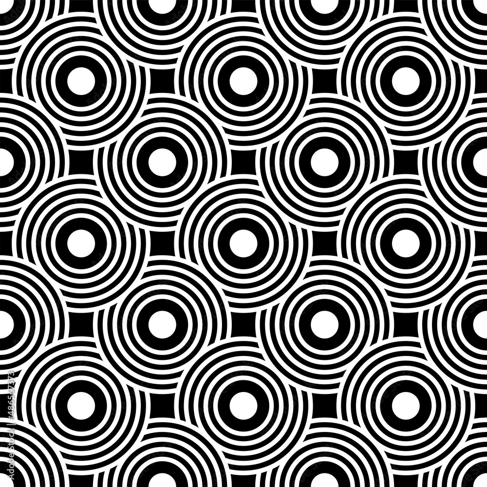 Obraz premium Seamless geometric pattern. Decorative texture. Vector illustration.