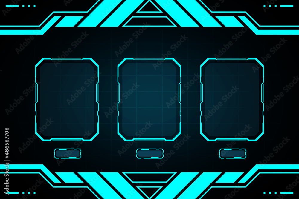 Game ui interface hud abstract technology design for digital business.