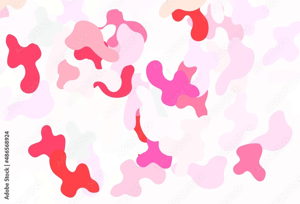 Light Pink vector background with abstract shapes. Light Pink vector background with abstract shapes.