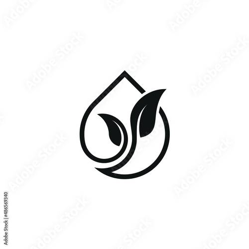 Leaf Flower and Olive Oil Logo Design Inspiration