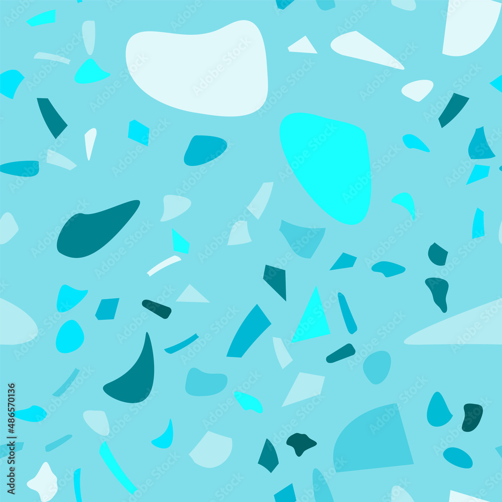 Rustic terrazzo flooring vector seamless for banner design.  Graphic modern pattern.  Seamless vector background.