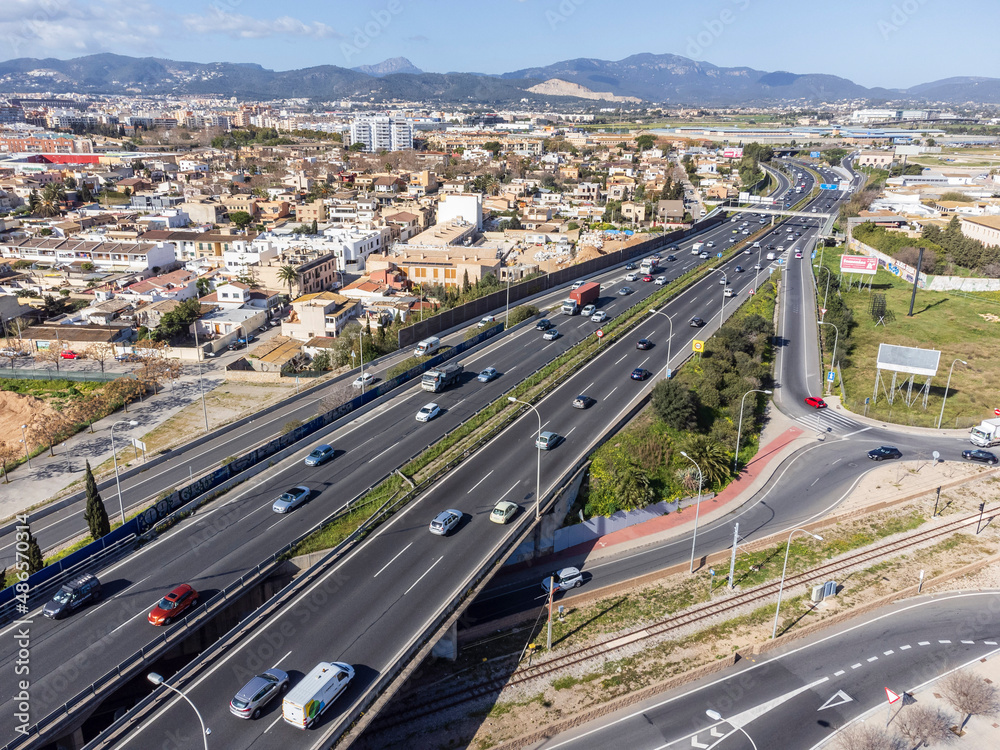 Obraz premium Vía de Cintura , Ma-20,​ Mallorca, Balearic Islands, Spain