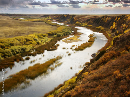 the river in the mountains