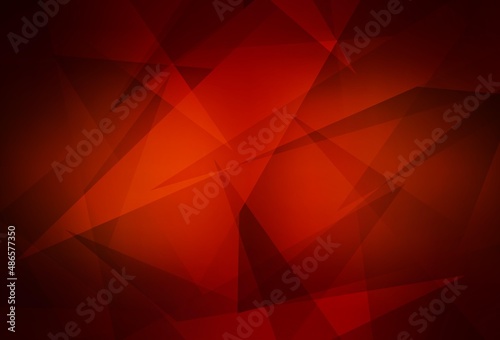 Dark Red vector texture with triangular style.