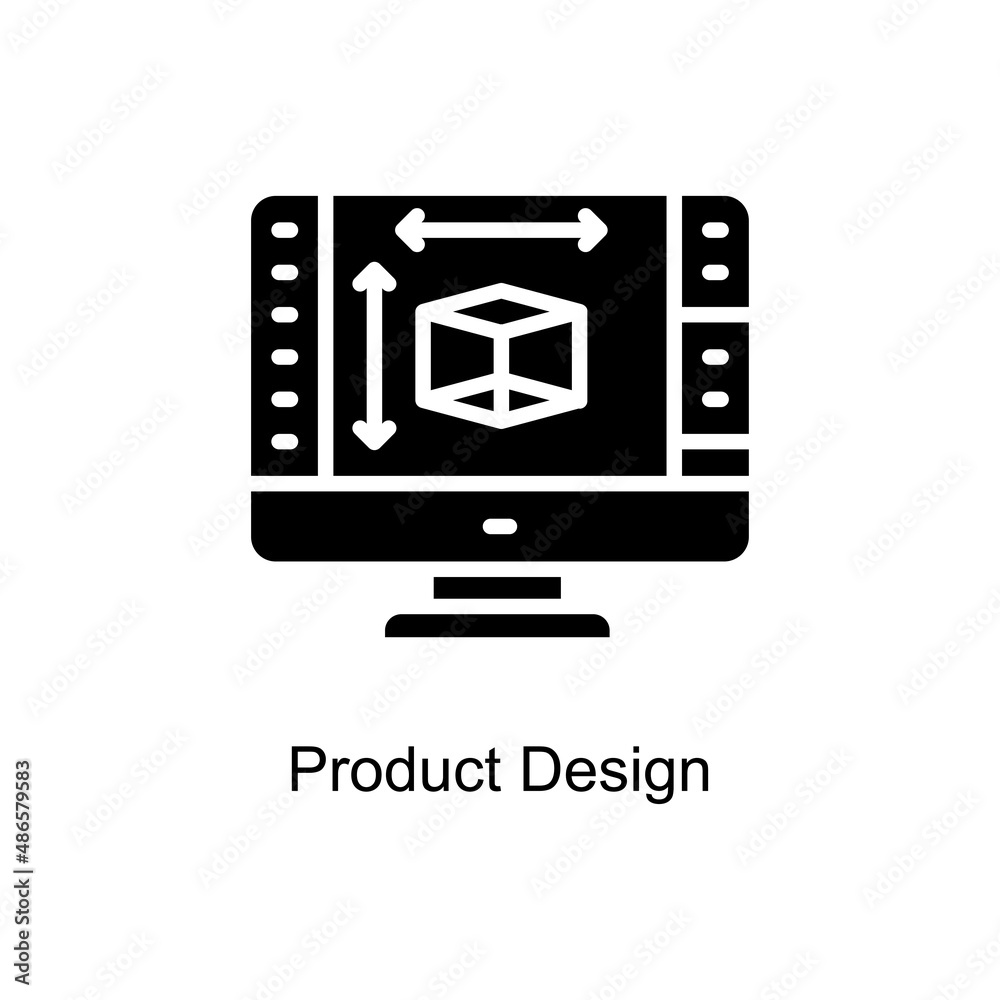 Product Design vector Solid icon for web isolated on white background EPS 10 file Product Design vector Solid icon for web isolated on white background EPS 10 file