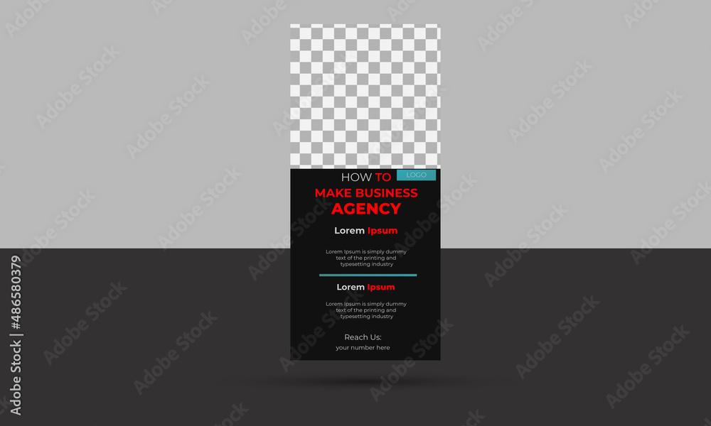 Fototapeta premium Business Roll Up Banner Design