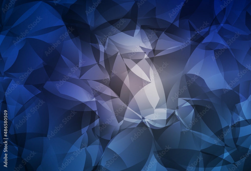 Fototapeta premium Dark Pink, Blue vector gradient triangles pattern.