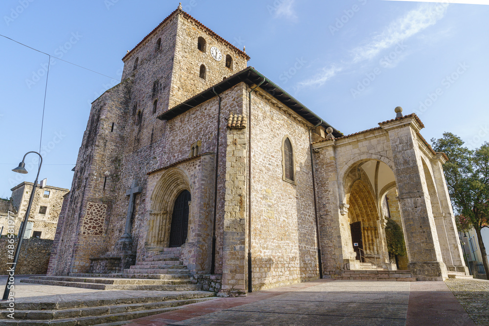 Church of Our Lady of Conceyu in the town of Llanes, in Asturias, Spain. 
