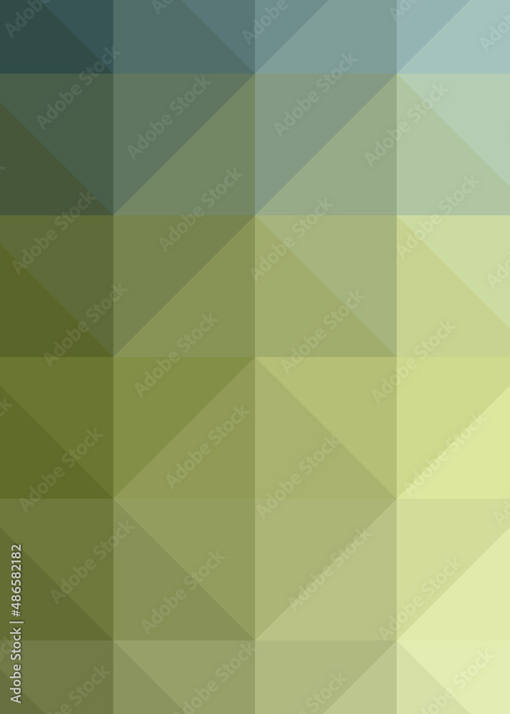 Fototapeta premium Abstract color Low-Polygones Generative Art background illustration