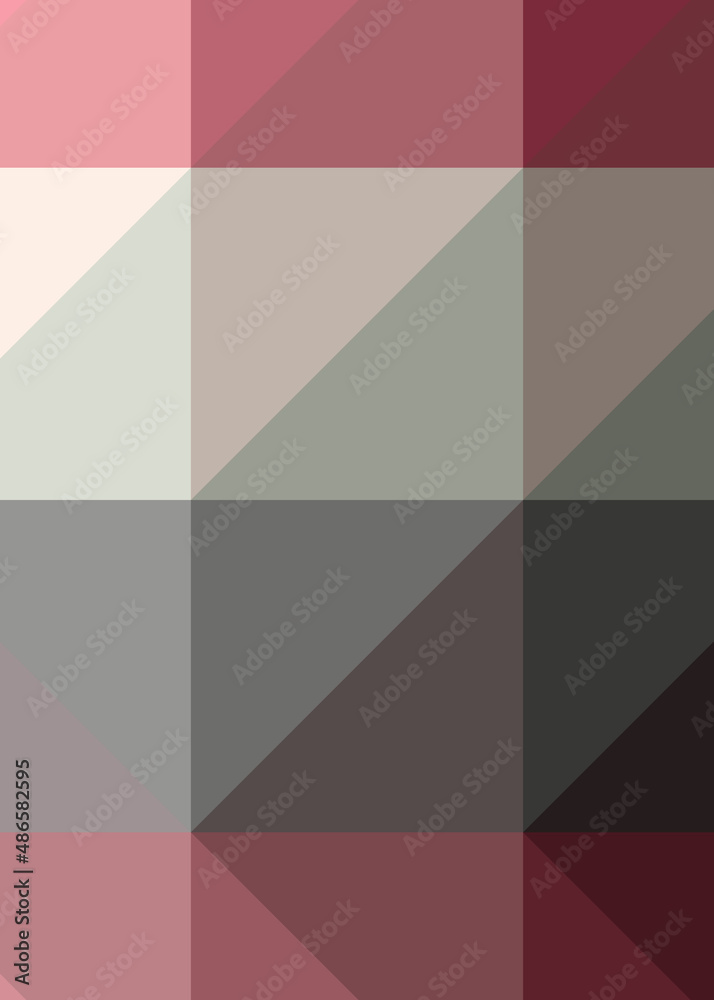 Fototapeta premium Abstract color Low-Polygones Generative Art background illustration