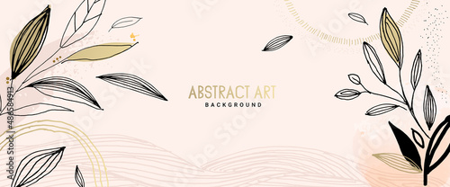 Natural watercolor vector background for graphic and web design, business presentation, marketing. Hand drawn illustration for natural and organic products, beauty and fashion, cosmetics and wellness.