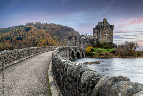 Eilean Donan Castle in Dornie in the Scottish Highlands, Scotland photo