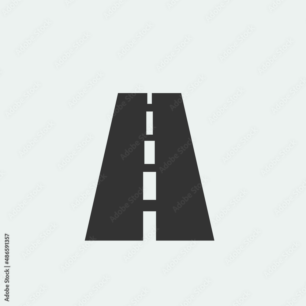 Road vector icon illustration sign Road vector icon illustration sign