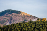 landscape with mountains and trees, Lysec peak, Velka Fatra, Turiec, Slovakia, Europe