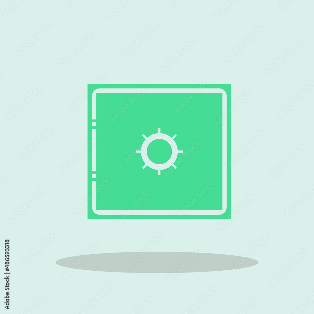 Safe vector icon illustration sign Safe vector icon illustration sign