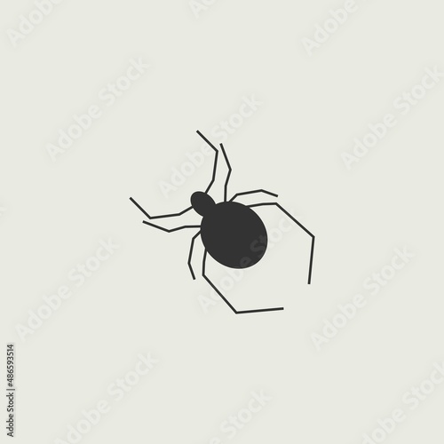 spider vector icon illustration sign 