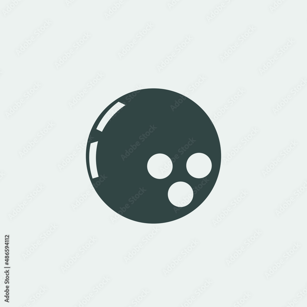 bowling vector icon illustration sign bowling vector icon illustration sign