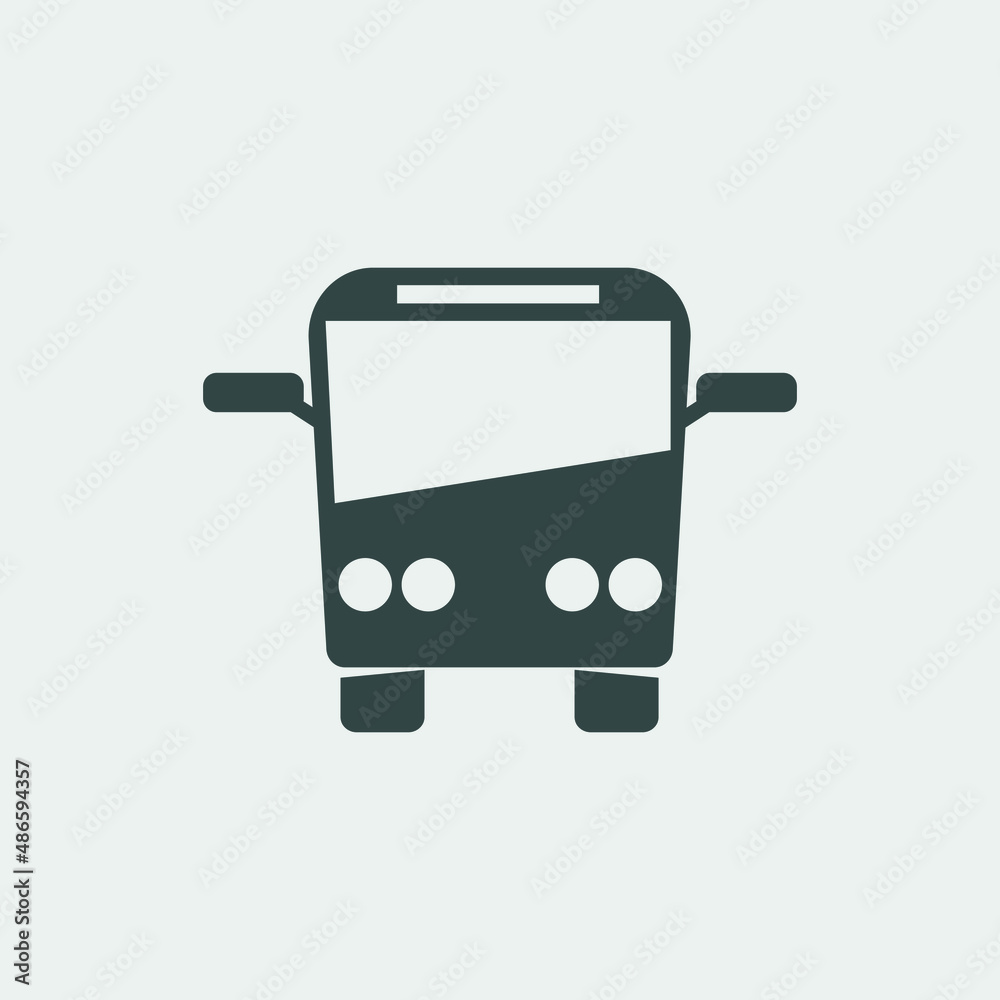 bus vector icon illustration sign bus vector icon illustration sign