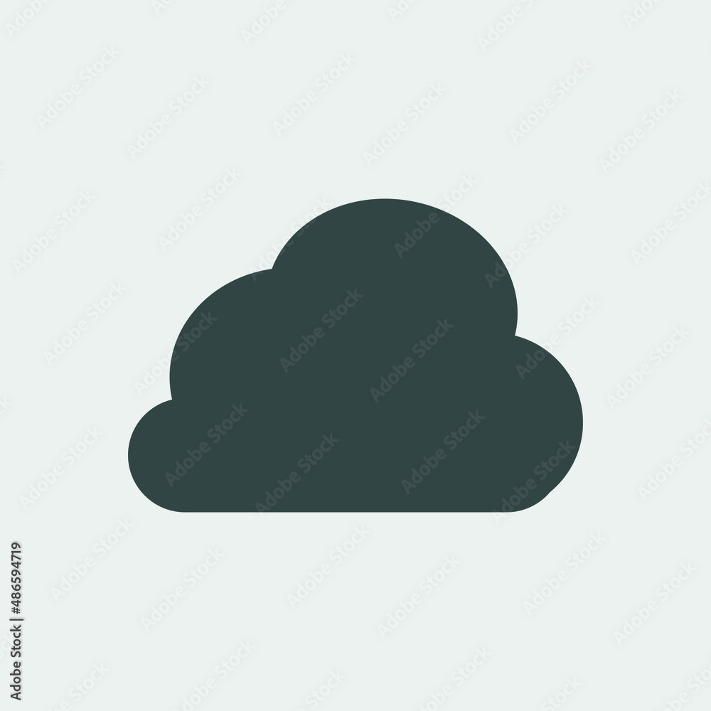 cloud vector icon illustration sign cloud vector icon illustration sign