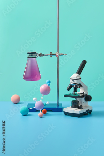 Scientific laboratory with equipment
