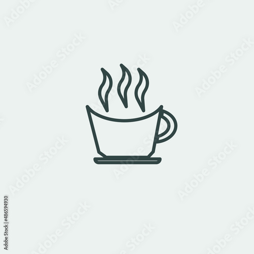 coffee vector icon illustration sign