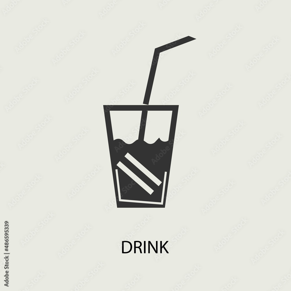 drink vector icon illustration sign drink vector icon illustration sign