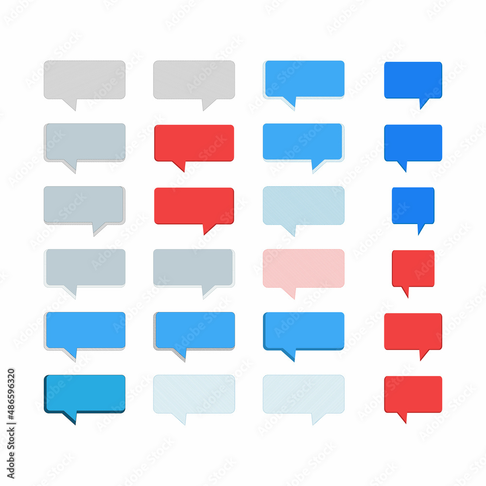 Set of speech bubble Vector illustration Set of speech bubble Vector illustration